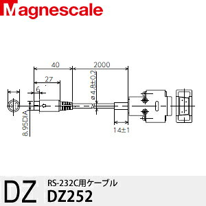 MAGNESCALE  RS-232 Cable  DZ252