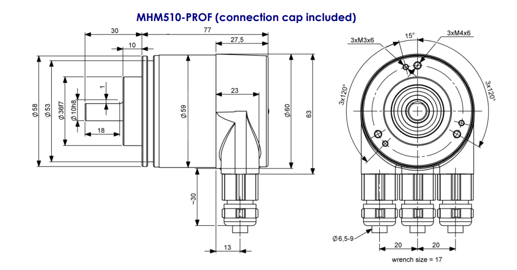 BEI  Encoder sensor  MHM510-PROF-005
